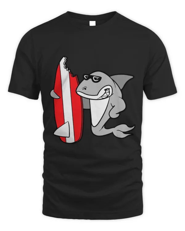 Shark Pet Surfing Surfer Surf Surfboard Water sports Funny