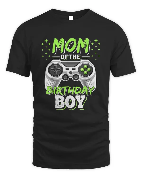 Mom of the Birthday Boy Matching Video Gamer Birthday Party T-Shirt