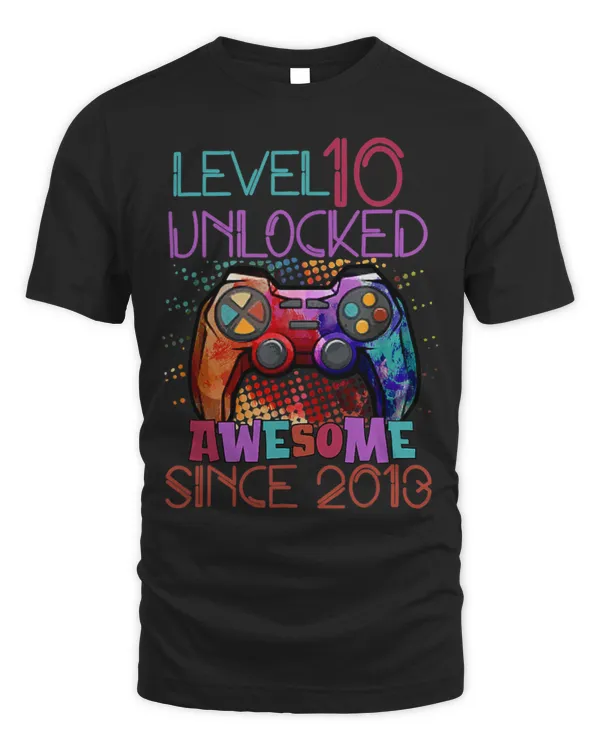 Ten 10yr BDay Son Boy Funny Gamer 10th 10 Years Old Birthday