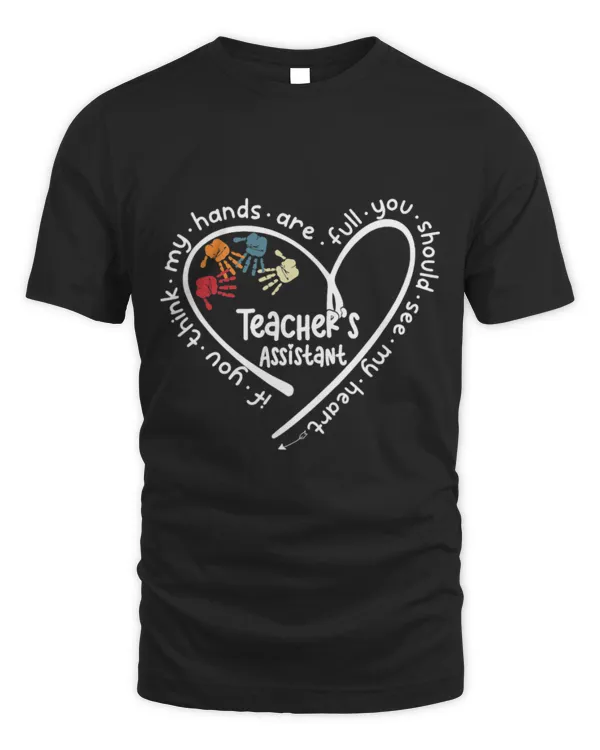 teachers assistant cute heart quote  back to school