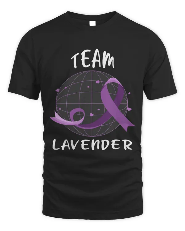Team Lavender For Cancer Awareness World Cancer Day T-Shirt