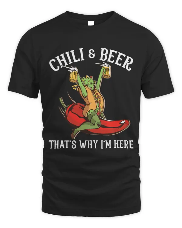 Drinker Beer Chili and Beer That s why I m here Pepper Cook Off
