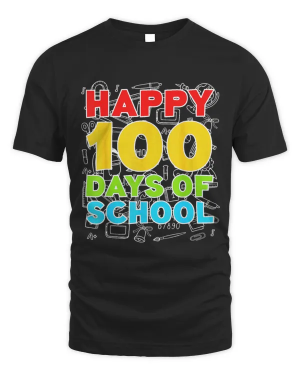 100 Days Of School Happy 100th Day Rainbow Teacher Kids 2