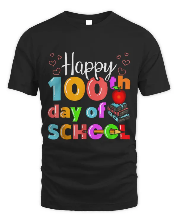 100 Days Of School Happy 100th Day Rainbow Teacher Kids 1