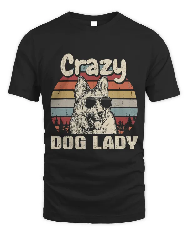 German Shepherd Lover Crazy Dog Lady Vintage Mothers Day