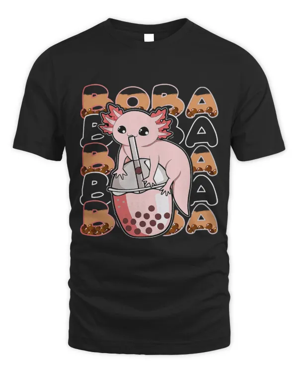 Cute Axolotl Kawaii Cute Anime Axolotl Otaku Boba Bubble Milk Tea Teens