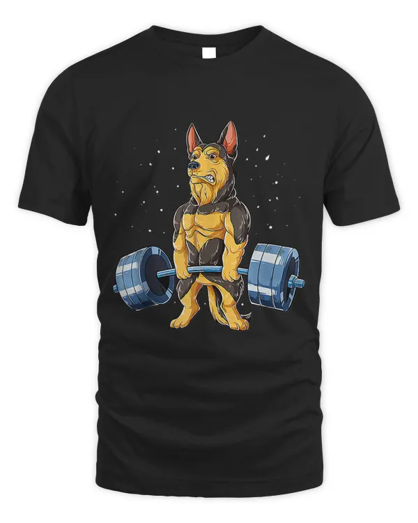 German Shepherd Weightlifting Fitness Dog For Dog Lover
