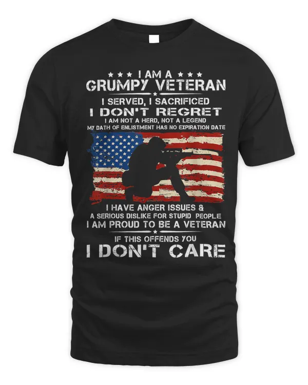 Veteran Veterans Day I Am A Grumpy Veteran I Served I Sacrificed I Don 39 T Regret 542 navy soldier army military