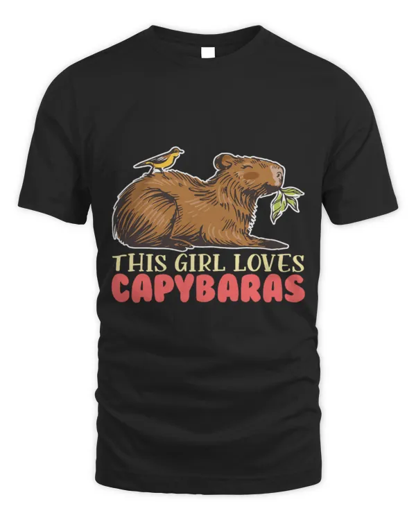 Cute Capybara This Girl Loves Capybaras Rodent Animal Capybara