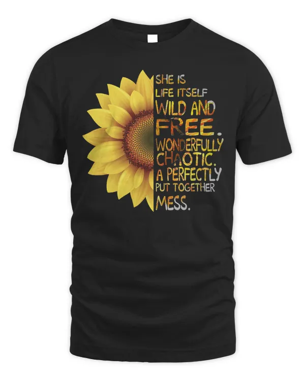 Mother Grandma SUNFLOWER SHE WAS LIFE ITSELF WILD AND FREE 45 Mom Grandmother
