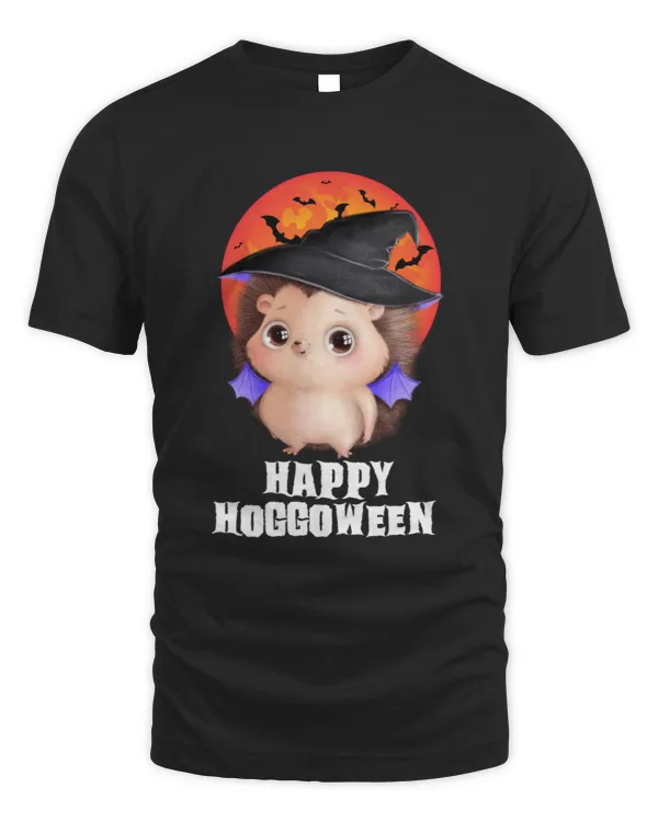 Happy Hoggoween Halloween Hedgehog Witch
