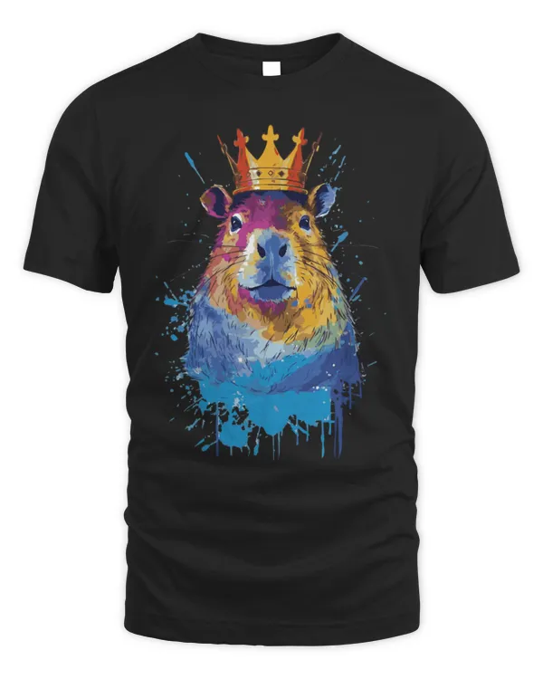 Cute Capybara With Crown