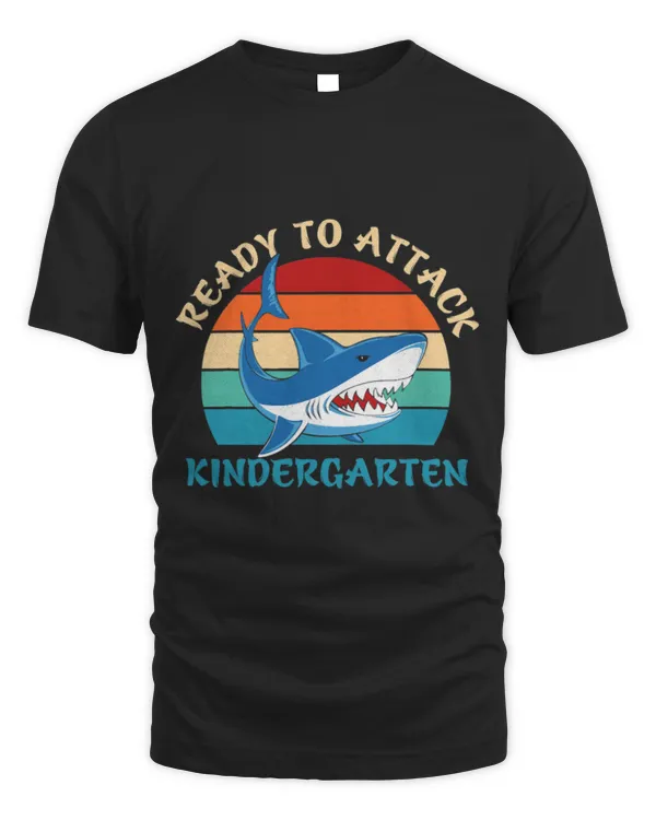 Shark Pet Ready to Attack Kindergarten Sunset Boy Back to School