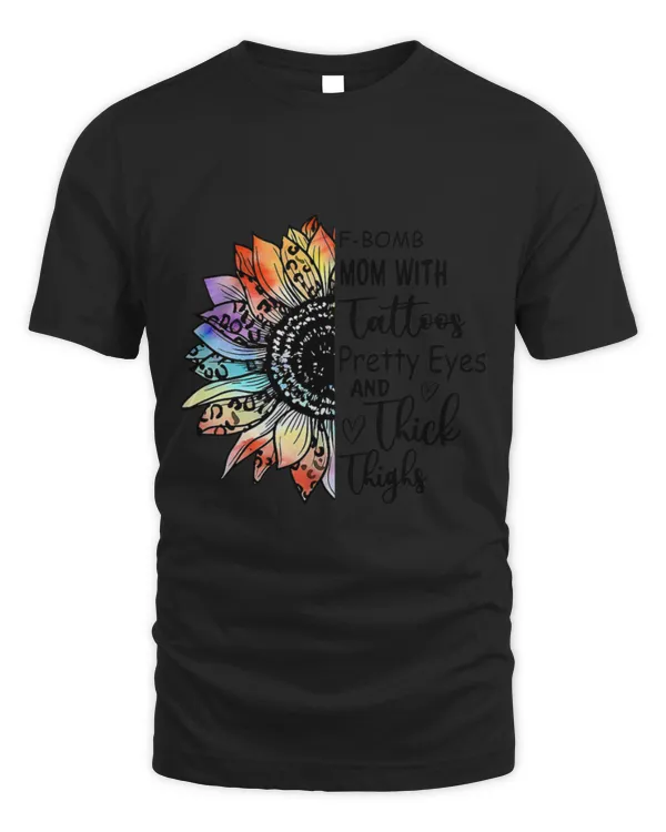 Leopard Sunflower F-bomb Mom With Tattoo Pretty Eyes Western