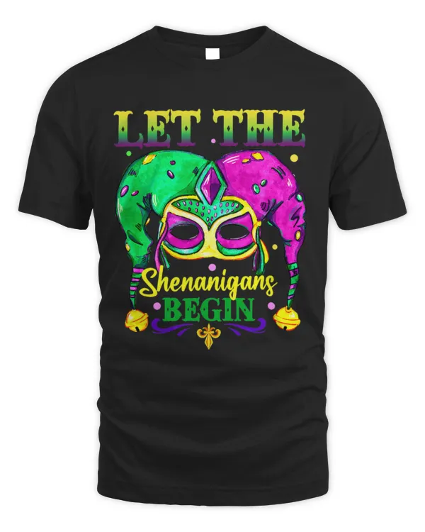 Let The Shenanigans Begin Mardi Gras Shirts, Kids Men Women