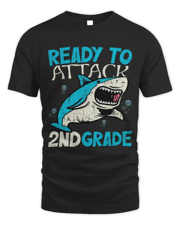 Shark Pet Ready To Attack kids 2nd Grade Second funny 1st day 1