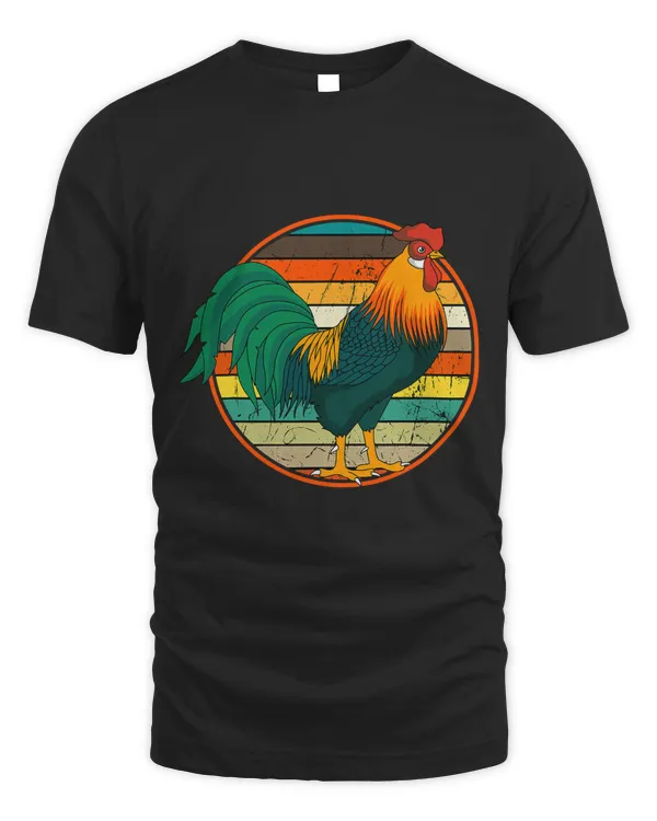 Rooster Distressed Retro Vintage Chicken Farm Poultry Lover