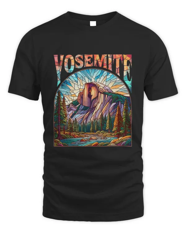 Yosemite National Park Stained Glass Art Look