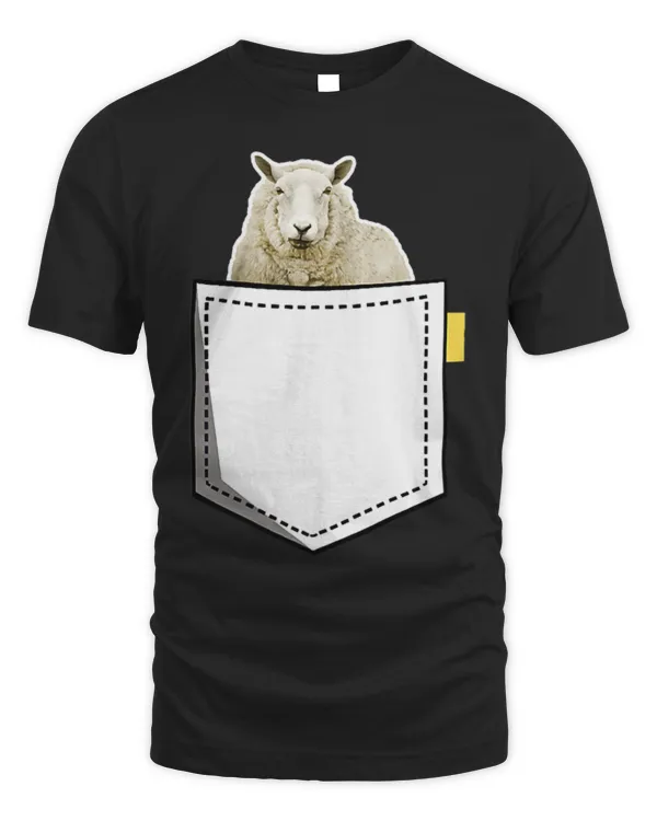 Cute Sheep In Pocket Funny Farmer Farm Animal Lover Kids Toddler Cute Sheep In Pocket Funny Farmer Farm Animal Lover Kids Toddler