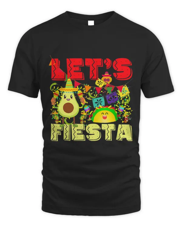 lets fiesta avocado sombrero cactus mexican party peppers