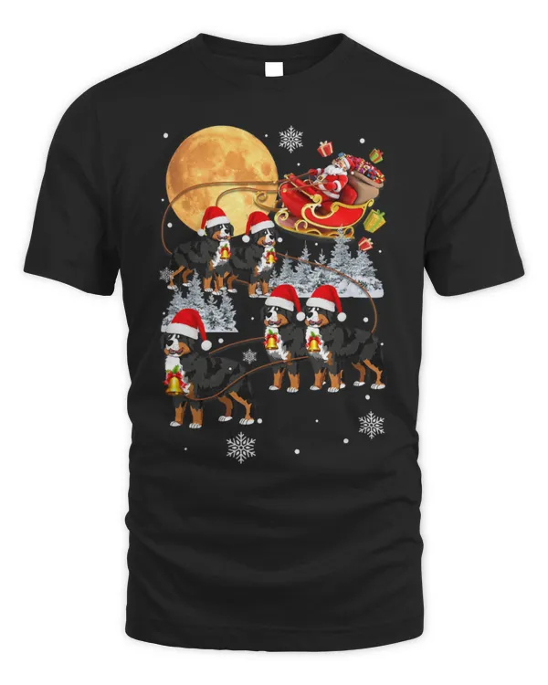 Cute Australian Shepherd Reindeer Christmas Santa Riding