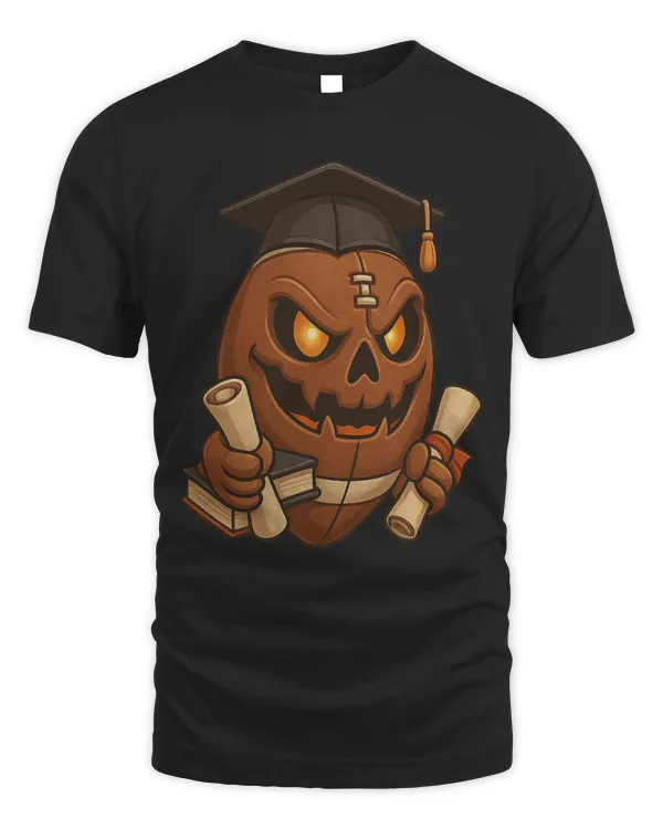 Back To School Graduation Devil Football Halloween T Shirt For Men, Women