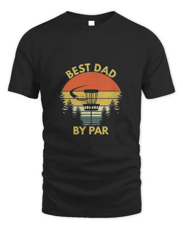 Vintage Best Dad By Par Disc Golf Fathers Day, Dad Gift