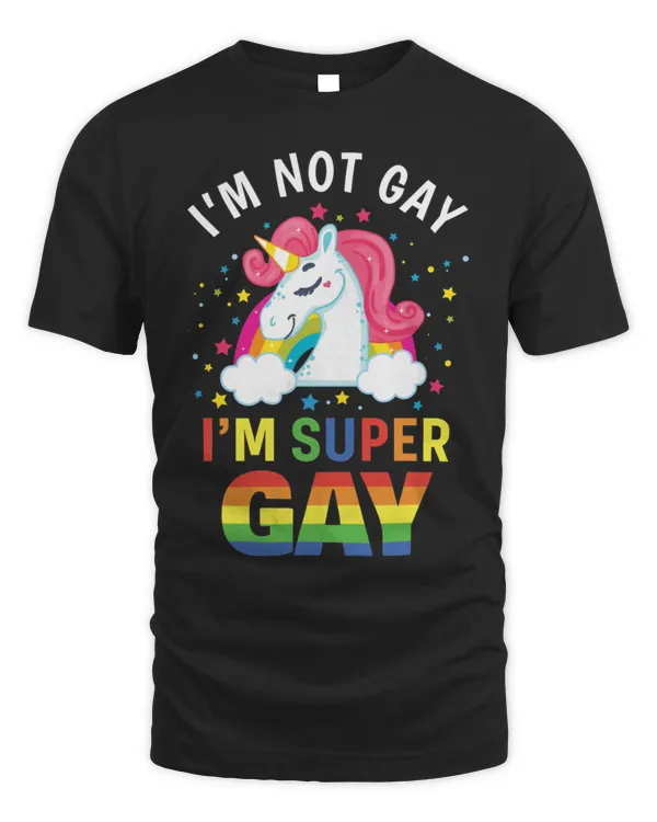 Super Gay Unicorn LGBT T-Shirt