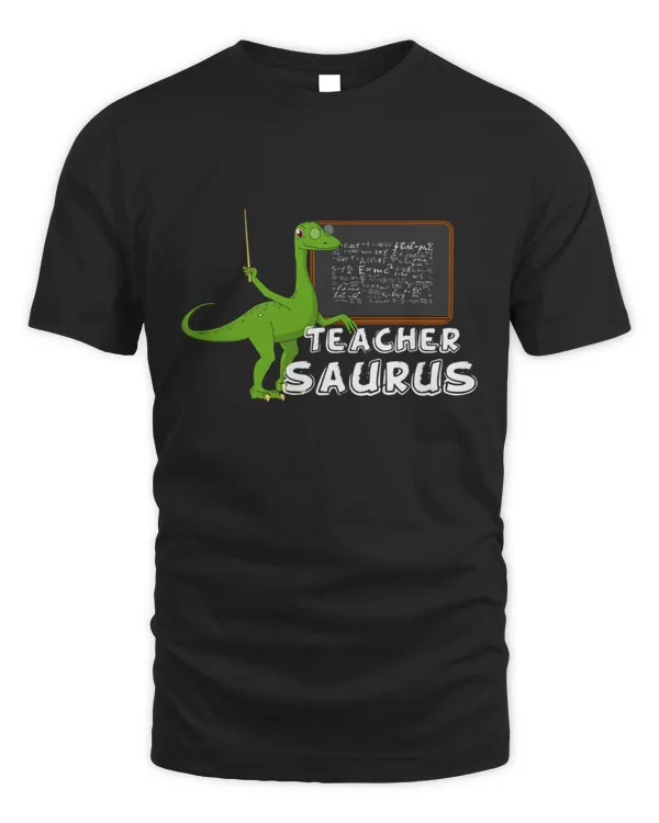 Teacher Saurus Dinosaur Appreciation Apparel Funny Educator Gift T-Shirt