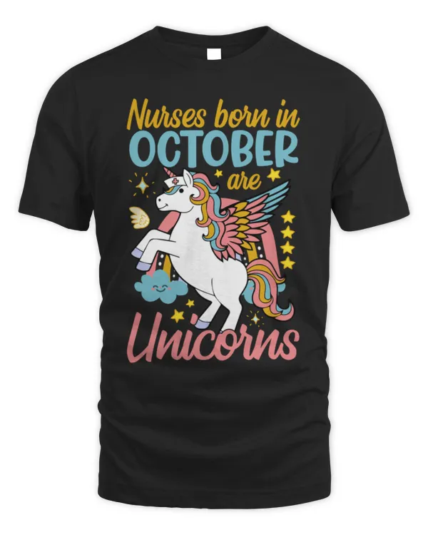 Nurse Born In October T-Shirt