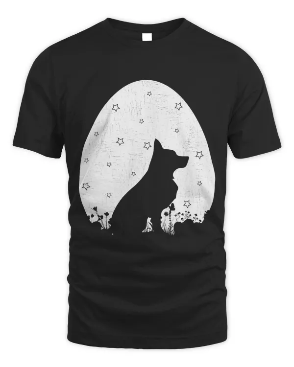 Easter Egg Vintage Style German Shepherd Dog Easter Sunday