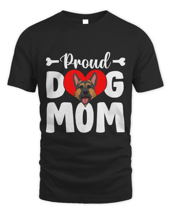 cute proud german shepherd dog mommors day