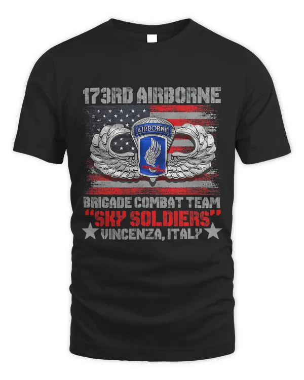 173rd Airborne Brigade Combat Team U.S Flag Veteran Gift Men 142