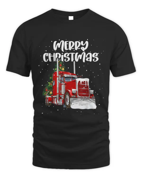 Christmas Truck Drivers Xmas Merry Christmas Men Women T-shirt