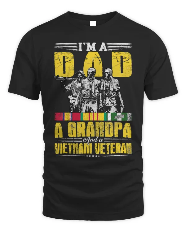 Mens Vietnam Veteran Fathers Day Shirts Im a Dad Grandpa Gifts 218