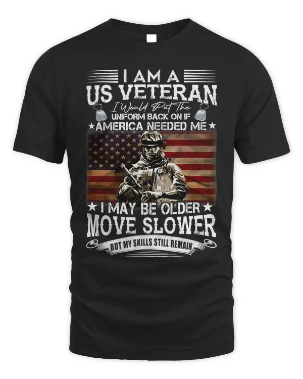 I Am A US Veteran American Flag 4th of July 251