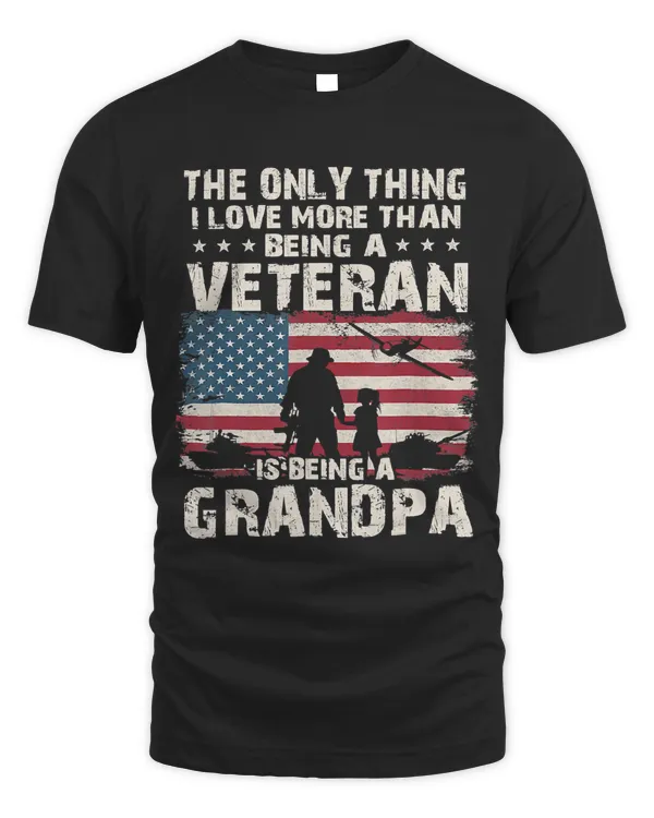 Army Veterans American Flag Being A Veteran Grandpa Dad Men 239