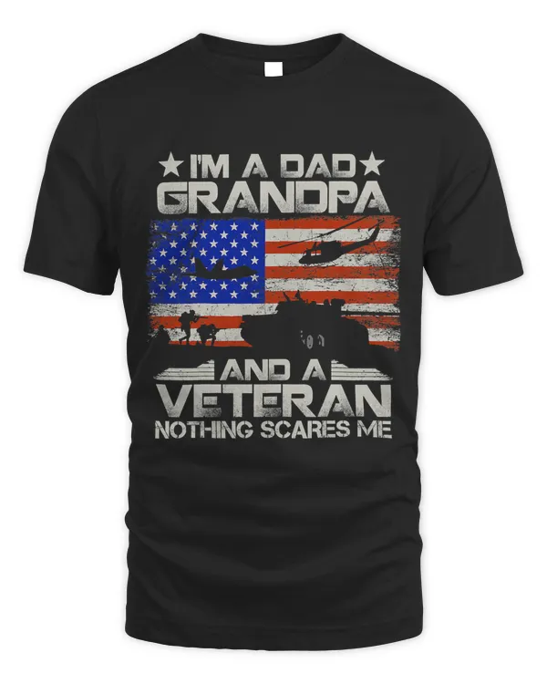 Im A Dad Grandpa And Veteran Fathers Day Funny Retro 95