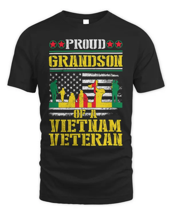 Proud Grandson Of A Vietnam War Veteran Veterans Day Gifts 422