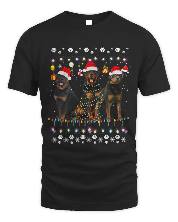 Cute Rottweiler Xmas Lighting Matching Ugly Rottweiler Dog Christmas 144 Cute Rottweiler Xmas Lighting Matching Ugly Rottweiler Dog Christmas 144