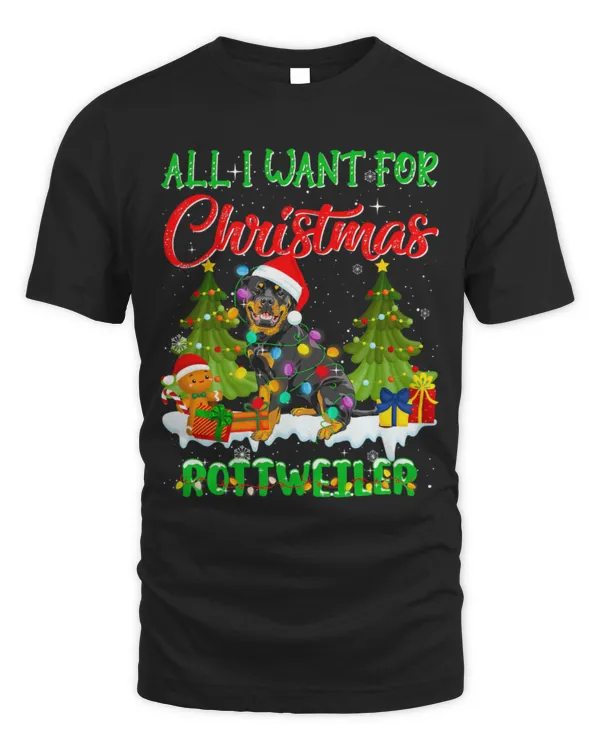 Cute Rottweiler Xmas Tree Lighting Rottweiler Santa Hat Christmas Holiday Cute Rottweiler Xmas Tree Lighting Rottweiler Santa Hat Christmas Holiday