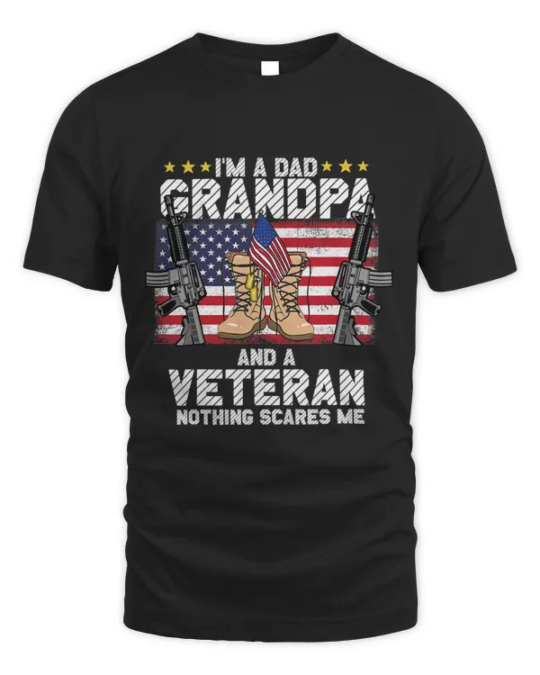 Grandpa Shirts For Men Fathers Day Im A Dad Grandpa Veteran 261