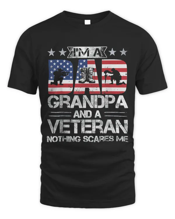 Grandpa Shirts For Men Fathers Day Im A Dad Grandpa Veteran 242