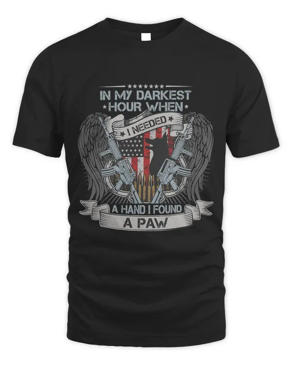 In My Darkest Hour I Needed a Hand I Found a Paw Veteran Dog 72