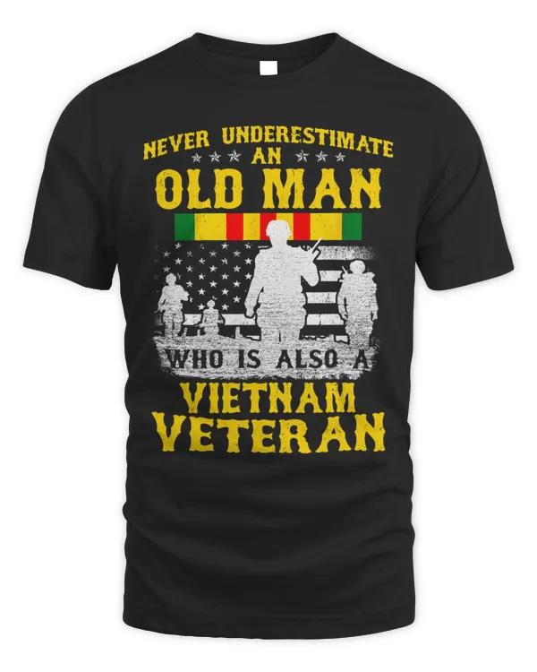 Mens Dad Grandpa Vietnam Veteran Vintage Shirt Mens Gift 243