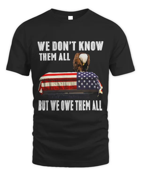We Dont Know Them All But We Owe Them All Coffin US Flag 4