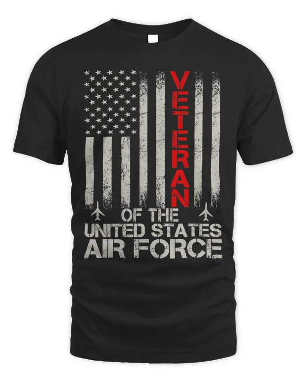 Veteran of the United States Air Force USAF Retro US Flag 7