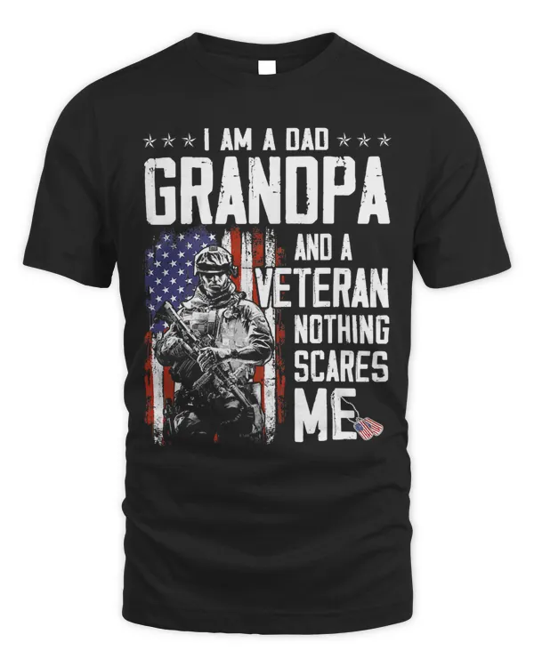 Mens Dad Grandpa Veteran US Flag Vintage Fathers Day 4th of July 52