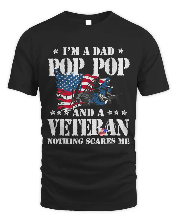Im A Dad Pop Pop Veteran Fathers Day Funny 66