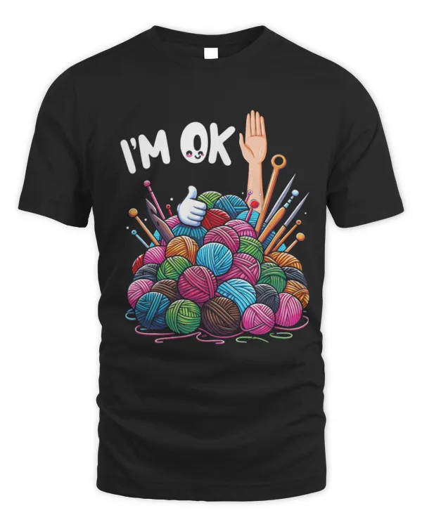 Cute Crocheter I m Ok Crochet And Knitting Funny Crocheting